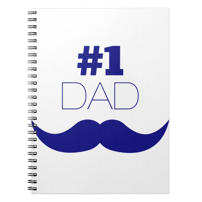 Carnet #1 Papa Blue Mustache (Devant)