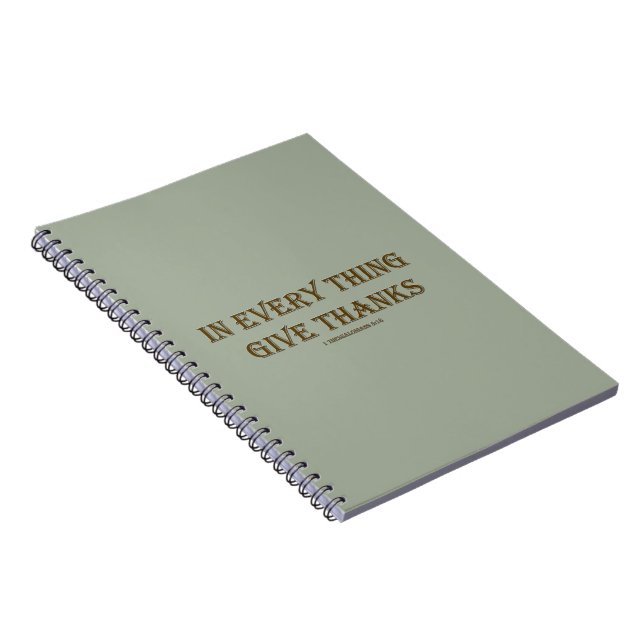 Carnet 1 Thessaloniciens 5:18 (Côté Droit)