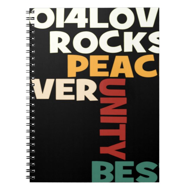 Carnet 2014 Love Rocks Peace Art Imprimer (Devant)