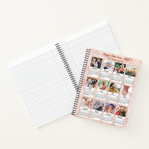 Carnet 2023 Rose Gold Modern Family 12 Calendrier photo