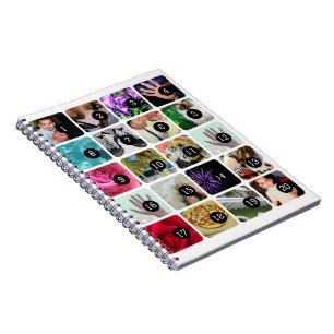 Carnet 20 images font votre couverture de photo de style