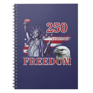 Carnet 250e anniversaire Drapeau USA Liberté Aigle Libert