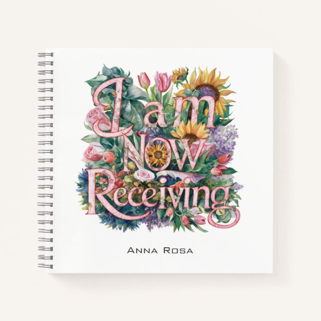 Carnet *~* 25 Fleurs JE REÇOIS MAINTENANT L'AP85 Manifest (Devant)