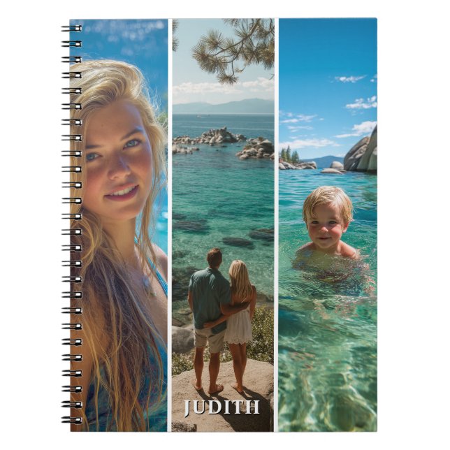 Carnet 3 Long Vertical Strip Boho Photo (Devant)