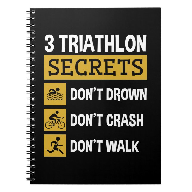 Carnet 3 Secrets de triathlon Ne pas noyer le crash Walk (Devant)