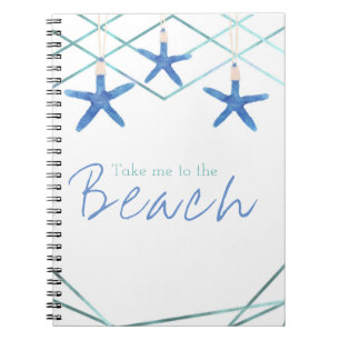 Carnet 3 Starfish & lignes modernes Elégante plage person