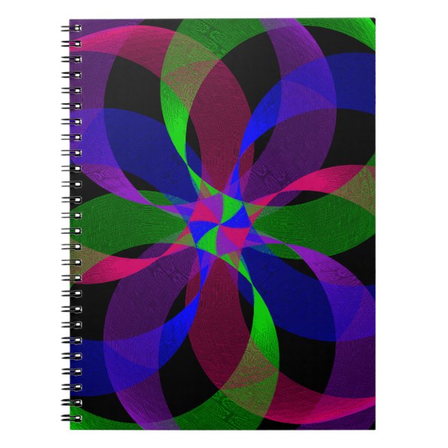 Carnet 3D 2D Geometric Hybrid Spiral Notebook (Devant)