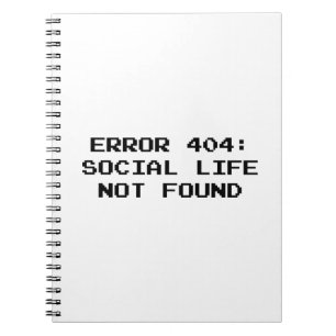 Carnet 404 Erreur : Vie sociale introuvable