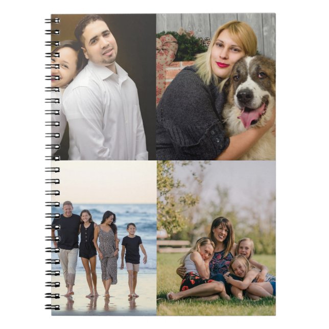 Carnet 4 Collage de photos de famille personnalisé (Devant)
