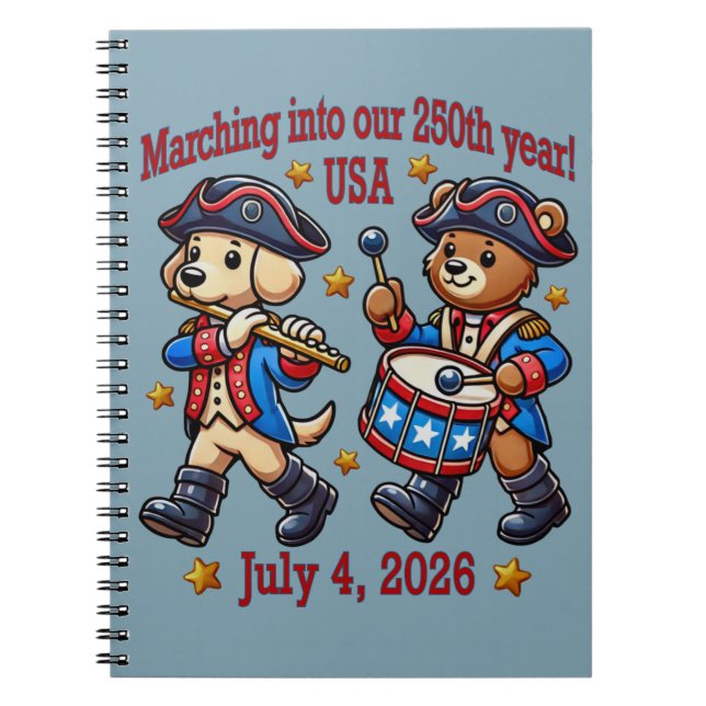 Carnet 4 juillet USA 250e anniversaire Semiquincentenaire (Devant)