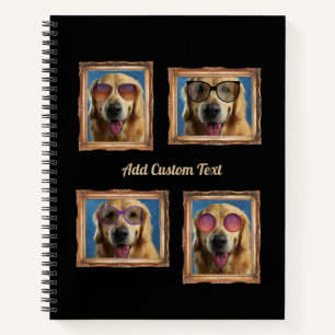 Carnet 4 Photo Collage Chiens Vintages Chiens de cadre An