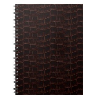 Carnet 4b de cuir de peau de serpent -