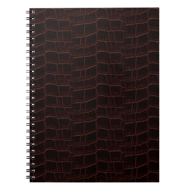 Carnet 4b de cuir de peau de serpent - (Devant)