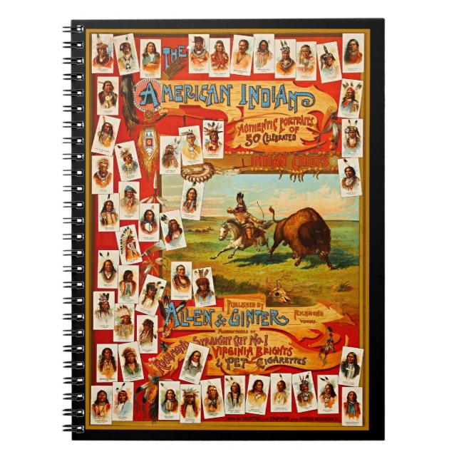 Carnet 50 chefs tribaux amérindiens célèbres (Devant)