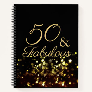 Carnet 50 et Fabulous Black and Gold Birthday