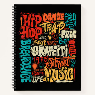 Carnet 50e Cassette De Graffiti Musique Et Hip hop Vintag