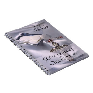 Carnet 50e personnalisation Nom de l'ordre Anniversaire C