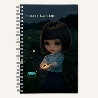 Carnet 5.5x8.5 Journal: Firefly Lantern
