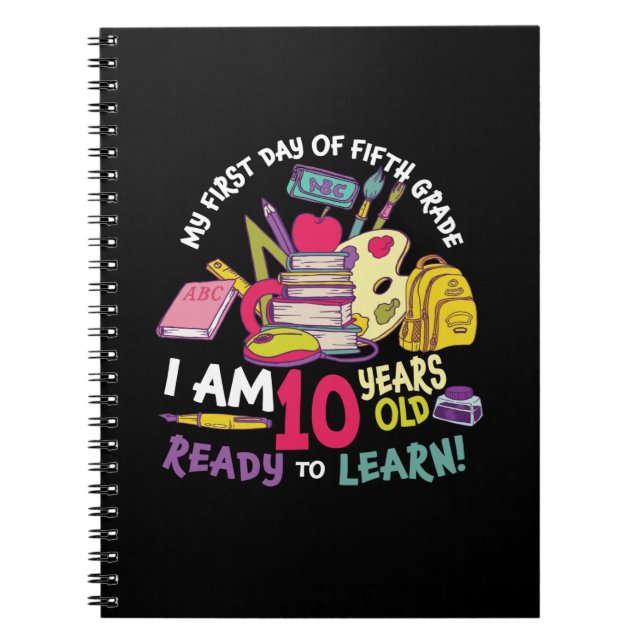 Carnet 5e Grade Teacher My First Day (Devant)