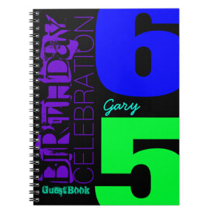 Carnet 65e anniversaire POP Custom guest Book