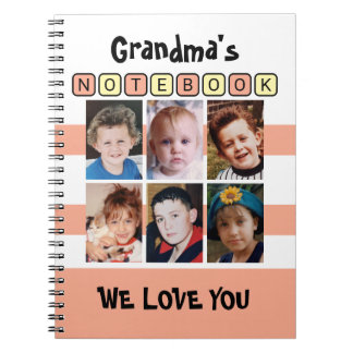 Carnet 6 photo love you peach grandma's