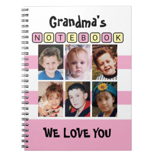 Carnet 6 photo love you pink grandma's