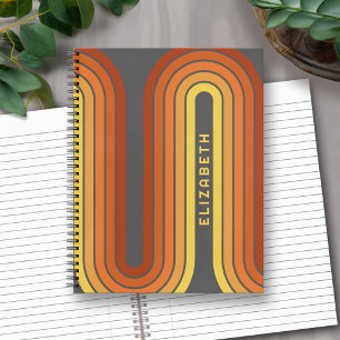 Carnet 70 Ligne Inspiré Art Sunset Arc rouge orange jaune