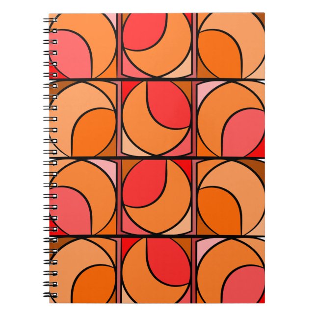 Carnet 70' orange (Devant)