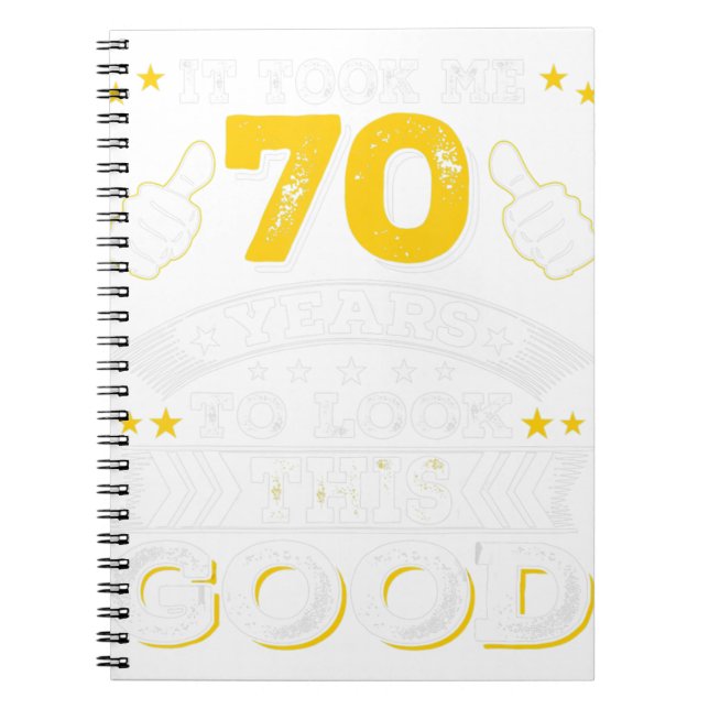 Carnet 70e cadeau d'anniversaire - Me pris 70 ans - 70 an (Devant)
