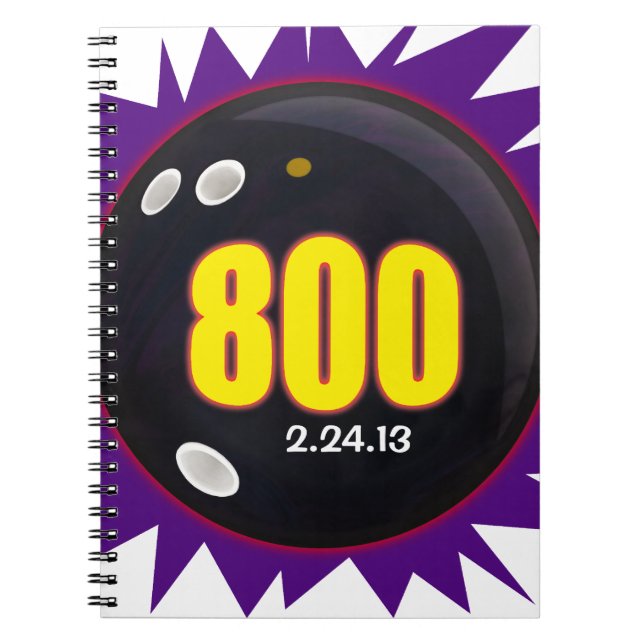 Carnet 800 Club, Bowling 800 Series, Bowling Ball Theme, (Devant)