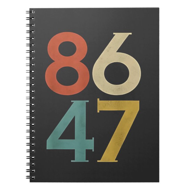 Carnet 86 47 Trump Cool rétro anti-Trump (Devant)
