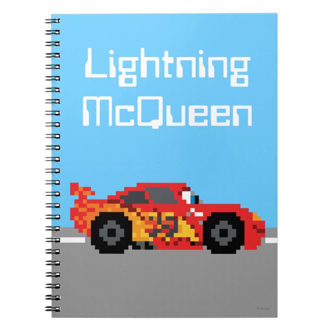 Carnet 8 bits Lightning McQueen (Devant)