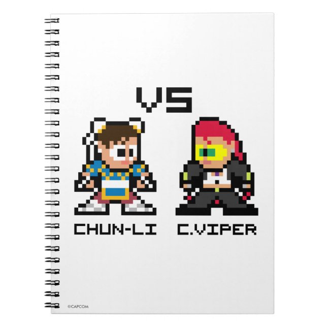 Carnet 8bit Chun-Li CONTRE C.Viper (Devant)