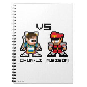 Carnet 8bit Chun-Li CONTRE M.Bison