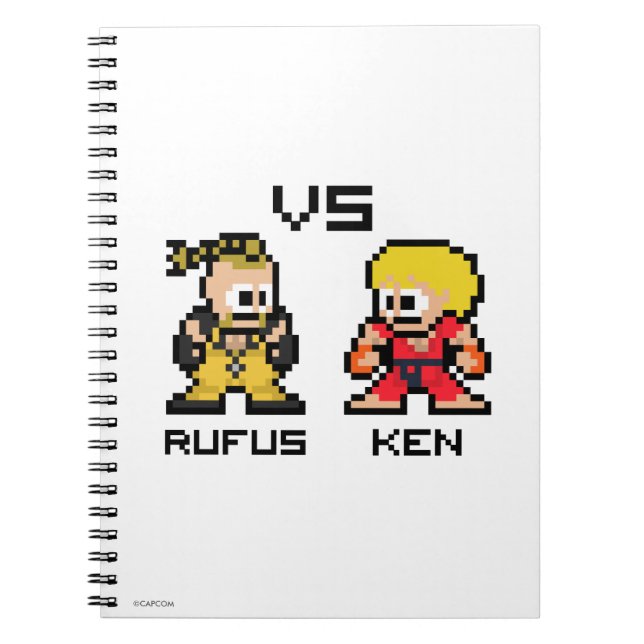 Carnet 8bit Rufus CONTRE Ken (Devant)