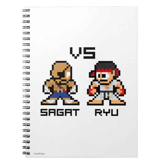 Carnet 8bit Sagat CONTRE Ryu (Devant)