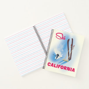 Carnet à affiche Ski California Travel