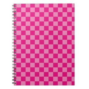 Carnet À damiers rose