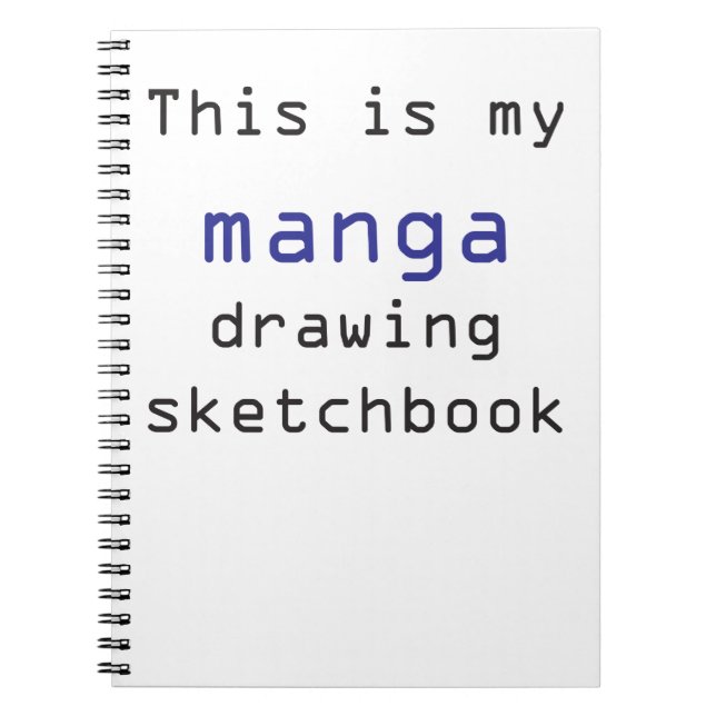 Carnet à dessins de dessin de Manga (Devant)