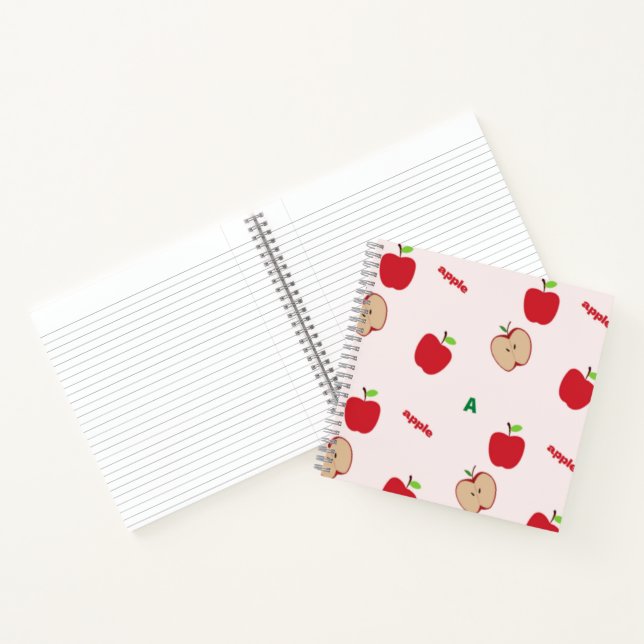 Carnet A est pour rose pomme (Intérieur)