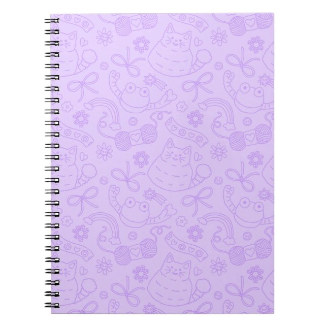Carnet "A Friend for Everyone" Pattern Notebook Lavender (Devant)