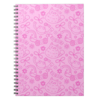 Carnet "A Friend for Everyone" Pattern Notebook Pink