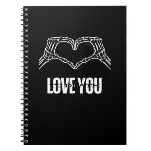 Carnet À la mort - Skeleton Heart Mains Classique