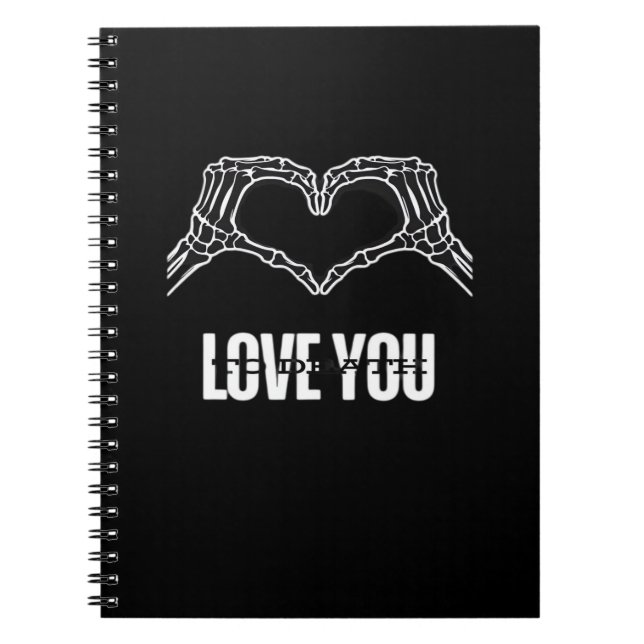 Carnet À la mort - Skeleton Heart Mains Classique (Devant)