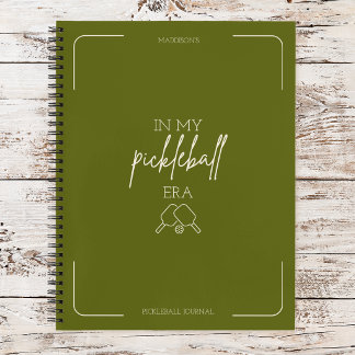 Carnet À l'ère de mon pickleball Raquette de pickle vinta