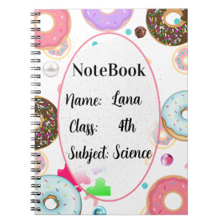 Carnet à l'esthétique thématique donut