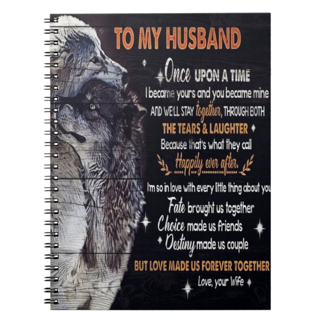 Carnet À ma conception de mari | Citations D'Amour Au Mar (Devant)