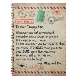 Carnet À Mon Don Fille, Lettre D'Amour À Notre Fille