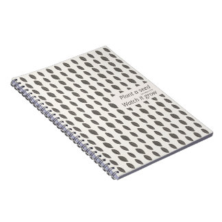 Carnet à motif minimal de points – Plantez une gra