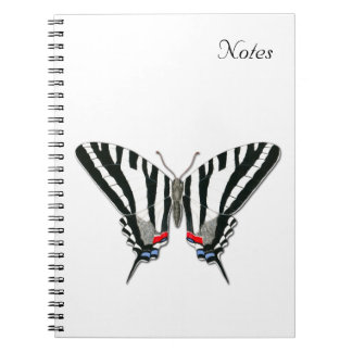 Carnet à papillon Zebra Swallowtail